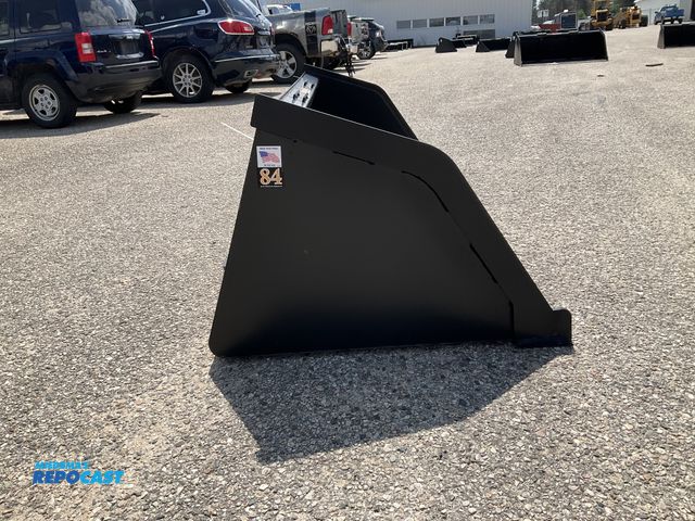 Lot 2-61955 - New Tomahawk 84" Snow/ Mulch Bucket Quick Attach Welded on High Carbon Cutting Edge