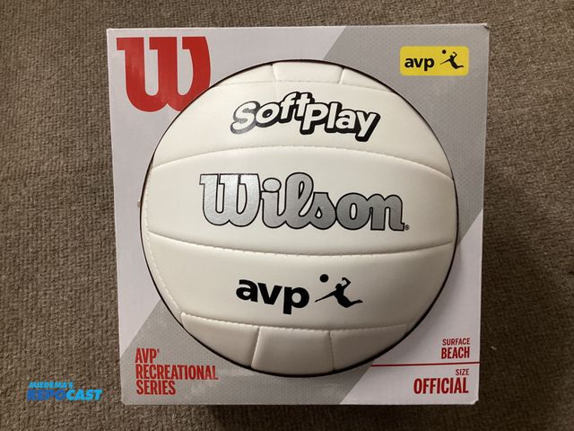 Lot 2-92890 - New Wilson Softplay Beach Volleyball. AVP Recreational Series. Official size.