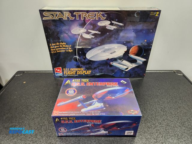 Lot 2-18782 - Lot of (2) New Vintage Star Trek Models. This includes (1) Star Trek U.S.S. Enterprise Flight Displa...