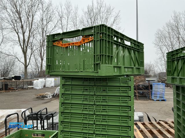 Lot 2-74001 - 40 Clever Box Plastic Clever Box stackable and collapsible storage creates 23” x 16” x 9”