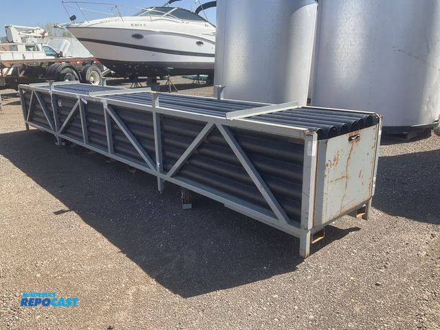Repocast.com - Lot 2-34842 - Metal pipe rack on casters with (30) 22’L ...