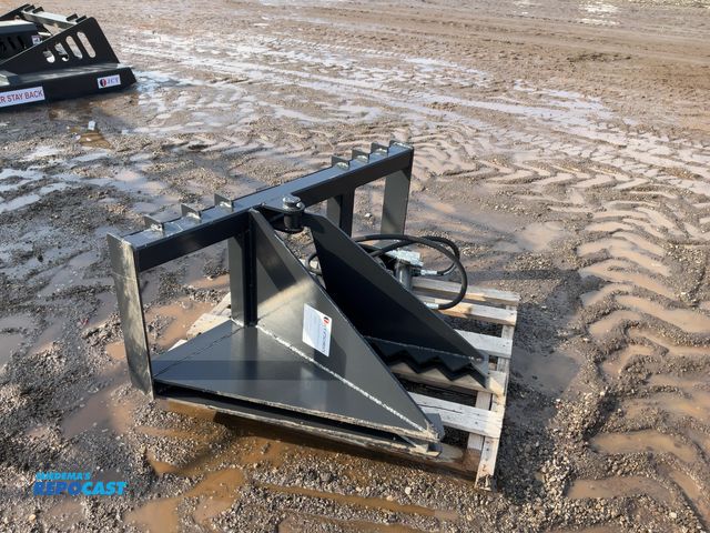 Lot 2-44460 - New JCT Tree / Post Puller Skid Steer Attachment Quick Attach Hydraulic Powered