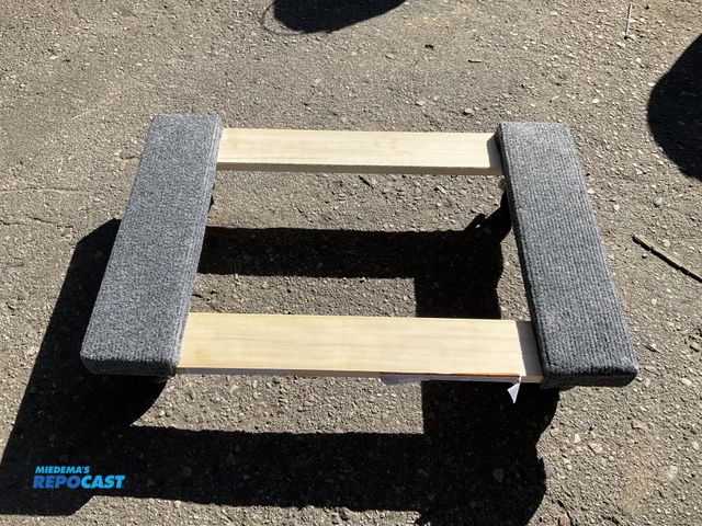 Lot 2-33525 - 24.25”x16” rolling wooden furniture dolly