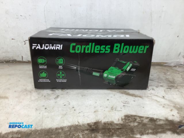 Lot 2-67089 - Fajomri 8190 Cordless Leaf Blower Cordless 580CFM/160MPH Electric Leaf Blower with 2 X 4.0Ah Battery