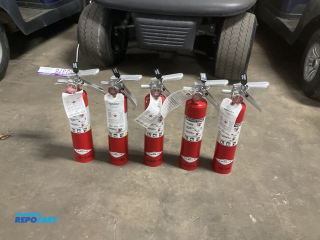 Lot 2-30376 - (5) 2-1/2 lb dry chemical fire extinguishers, all were last inspected in 2025