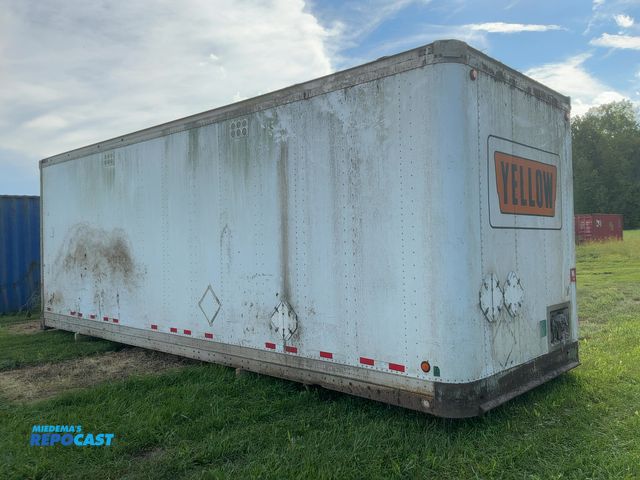 Lot 2-40810 - Pine 28' Dry Van Storage Box, Aluminum Sides and Ceiling, Wood Deck, Roll Up Rear Door, 102” Wide, 9...