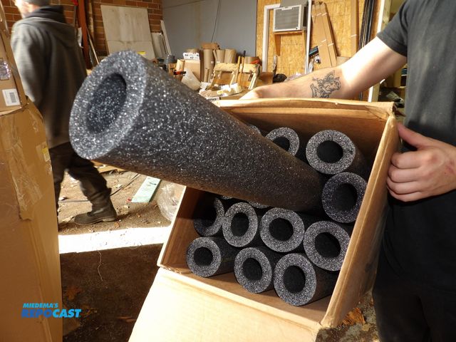 Lot 2-53093 - lot of approx. (116) new flexible pipe insulation, 1-7/8 x 1/2 x 72" seam