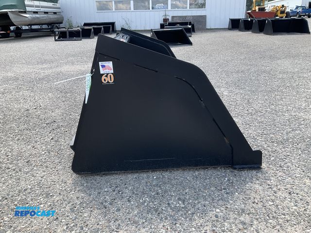 Lot 2-61951 - New Tomahawk 60" Snow/ Mulch Bucket Quick Attach Welded on High Carbon Cutting Edge