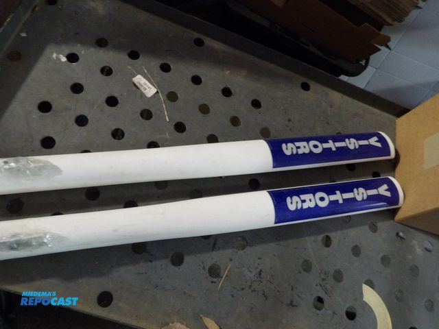 Lot 2-58247 - Lot of (2) New TAPCO Parking Lot Delineators, 36" delineator h, white/blue, visitors