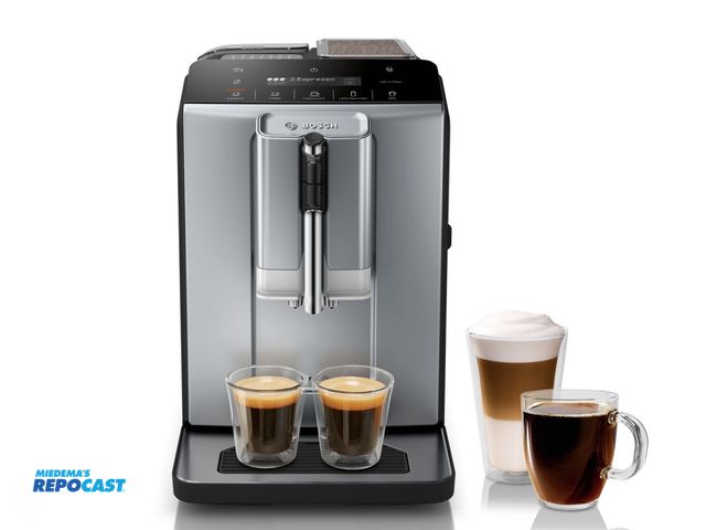 Lot 2-96818 - Bosch TIU20508 Used like new 300 series Vero Cafe Fully Automatic Espresso Machine VeroCafe Dark Sil...