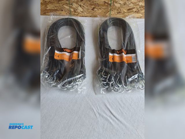 Lot 2-55599 - new 31" rubber tie downs, 10 pc each, made in USA