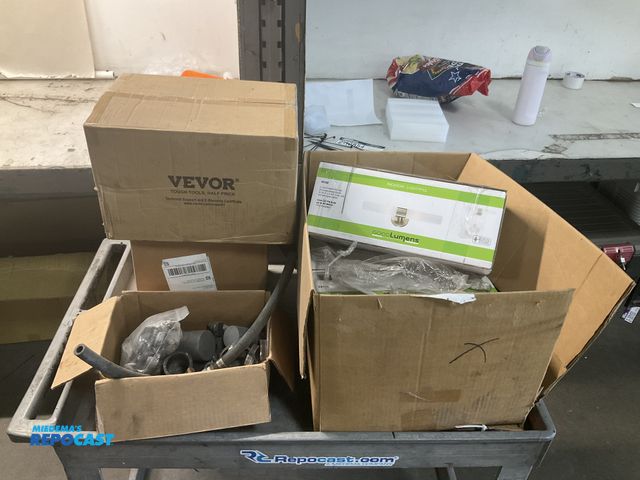Lot 2-96734 - Lot of various items including an air operated double pump, good lumens indoor lights, igniters, and...