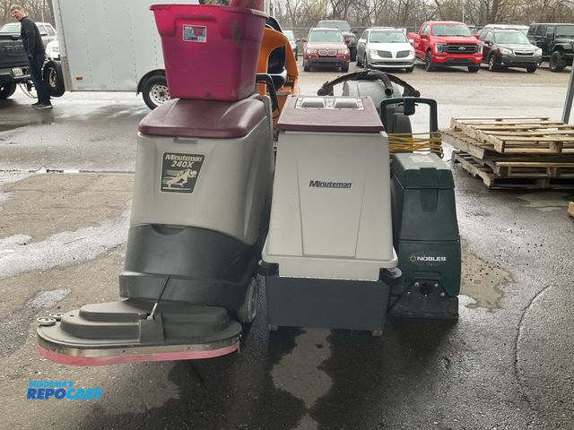 Lot 2-94826 - Lot of (3) janitorial walk behind floor scrubbers including: nobles marksman 412, (2) minuteman MC24...