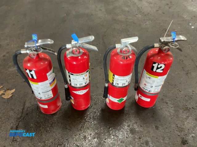 Lot 2-22407 - (4) Assorted 10lb Fire Extinguishers, all have outdated inspections