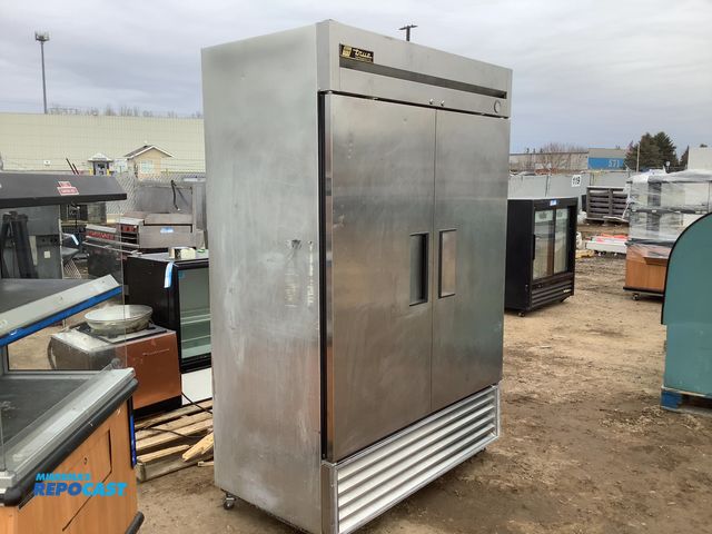 Lot 2-92083 - 1 2 door refrigerator model T-49 true manufacturing company 54” x 3” x 82”