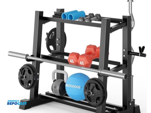 Lot 2-99812 - Yoleo 3-Tier Dumbbell/Weight Rack. (Weights not included).