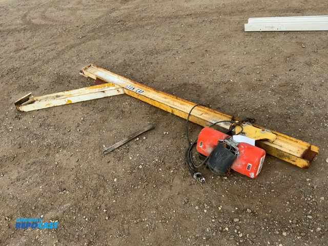 Lot 2-34452 - 1/2 Ton Capacity Wall Mount Jib Crane with CM Lodestar 1/2 ton Electric Chain Hoist, Jib is 116” lon...