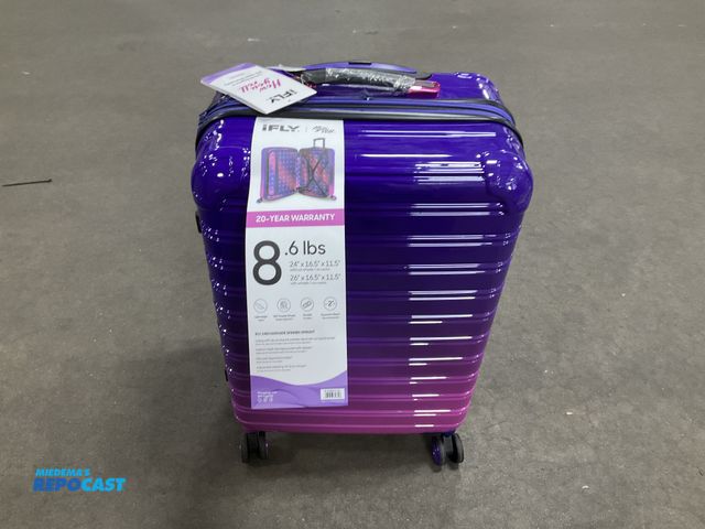 Lot 2-76881 - IFly 8.6lb Midnight Berry HS 24” x 16.5” x 11.5” Suitcase on wheels