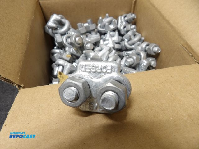 Lot 2-53985 - lot of 100 crosbys, 3/8", forged steel