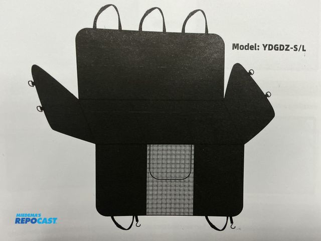 Lot 2-93857 - Best Set 3-in-1 black/grey hard bottom dog car seat extender model#YDGDZ-S/L