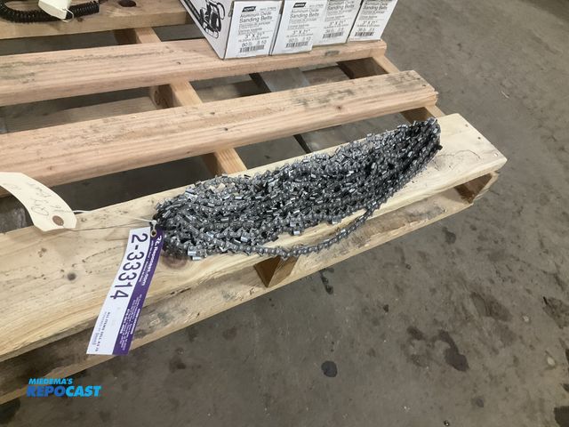 Lot 2-33314 - (10) chainsaw chains for 16” bars, used