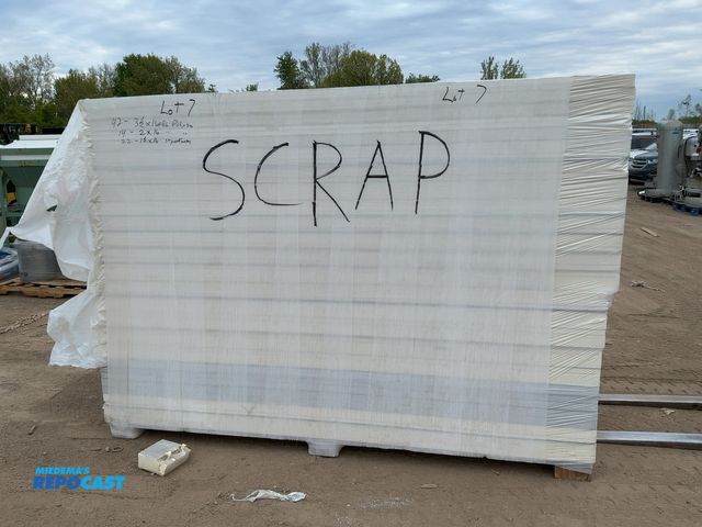 Lot 2-35824 - Lot of (42) sheets of 3-1/2 x 16 x 96 Insulation w/ Foils Face, (14) sheets of 2 x 16 x 96 Insulatio...