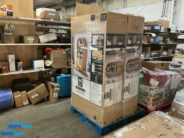 Lot 2-60514 - 2 Member's Mark Enzo Collections Wood Cabinet