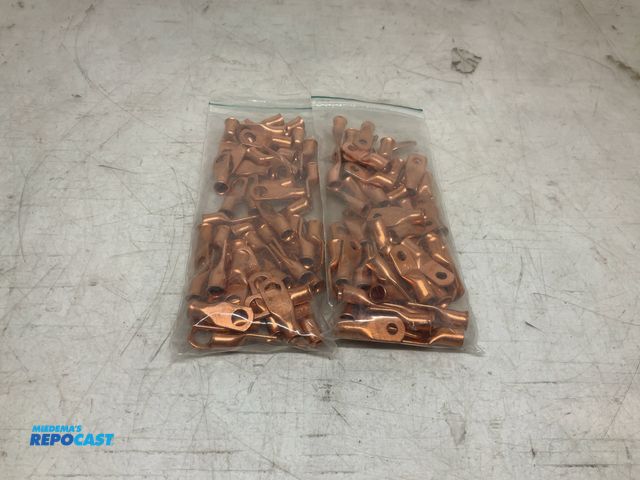 Lot 2-74650 - 2 Bags of Copper Ring Terminal Wire Connectors