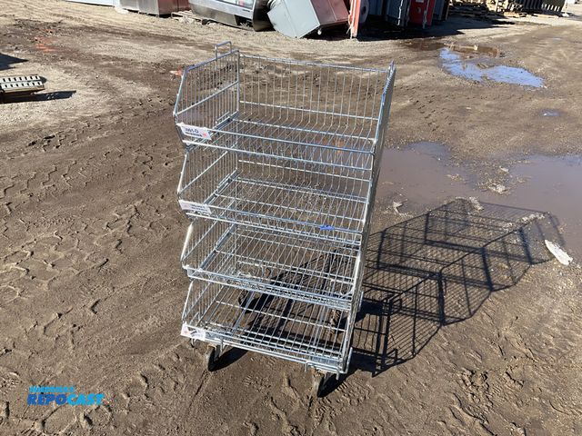 Lot 2-73030 - Metal Racking with 4 Wheels