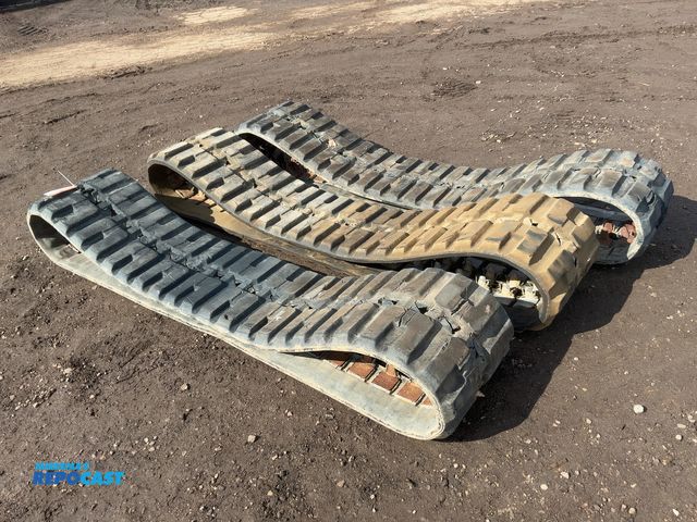 Lot 2-42425 - (3) Used Takeuchi 17.5” Wide Rubber Tracks, 1914099520E2, fit TL10, TL140, and TL240