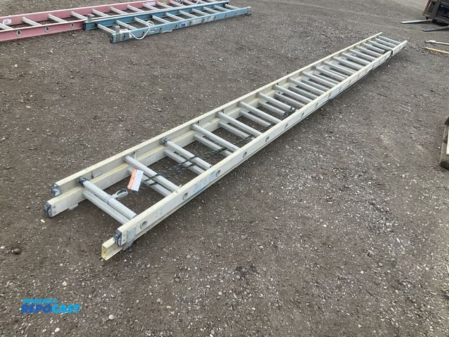 Lot 2-43712 - Green Bull 40’ fiberglass extension ladder, used