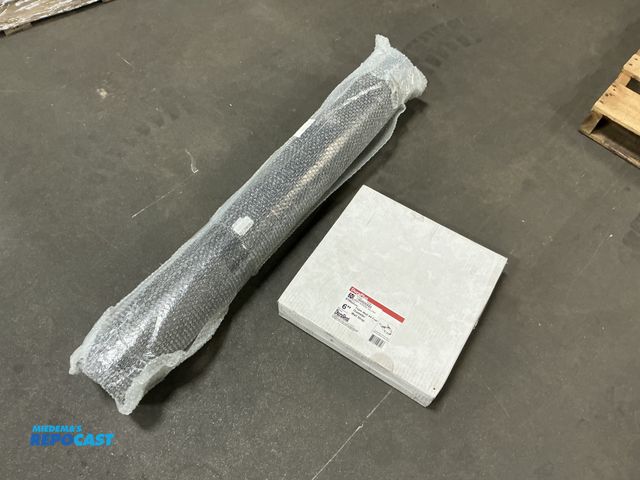 Lot 2-38377 - New 48" x 6" Black Stove Pipe w/ new in box 6" wall strap