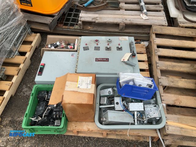 Lot 2-94842 - crate of electrical industrial supplies