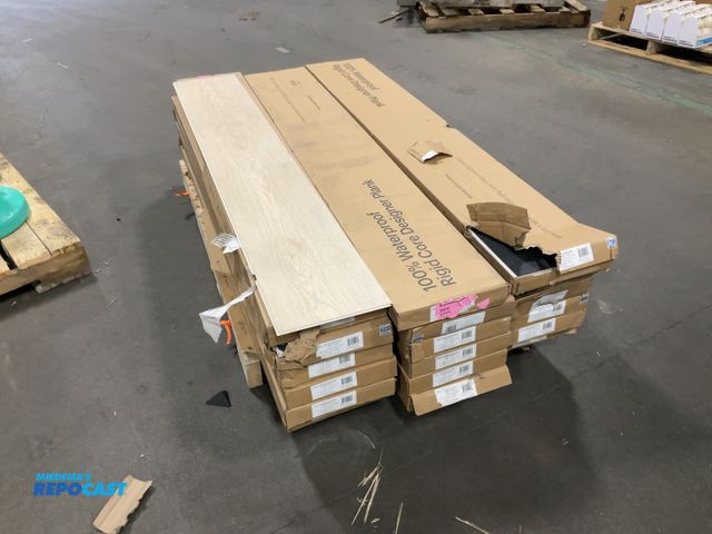 Lot 2-16086 - Lot of (18) cases of Rigid core designer plank vinyl flooring, 30.45 sq ft per box, 9.13” x 60”, som...