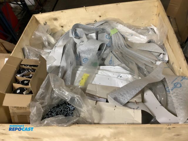 Lot 2-67819 - Crate of hardware and decal stickers