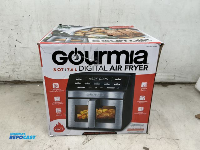Lot 2-99300 - Gourmia GAF858 Other 8-QT/7.6L digital air fryer, 1a.5”x15.3“x11.4”H, used