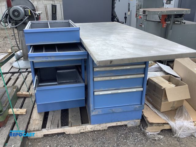 Lot 2-96057 - 2 tool storage cabinets with measurements of approximately 35” x 30.5” x 72.5” and 33.5” x 29” x 22....