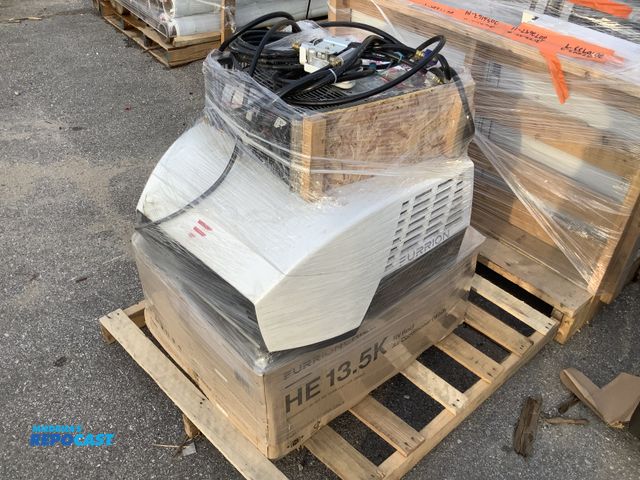 Lot 2-93691 - Skid of (2) Furrion RV Roof Air Conditioners and (1) Force-Flow Cabinet Heater