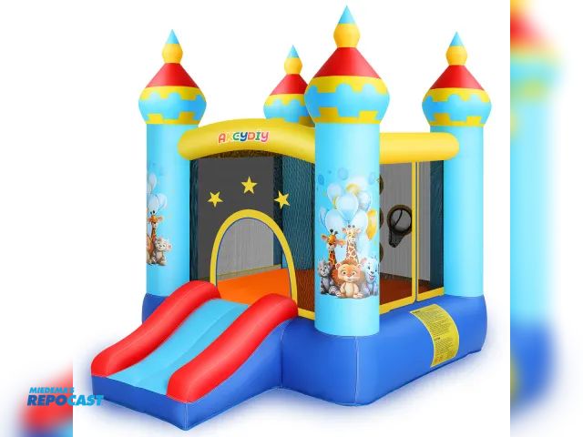 Lot 2-75760 - New Akcydiy inflatable bouncy house with bouncer slide AMM005160_A
