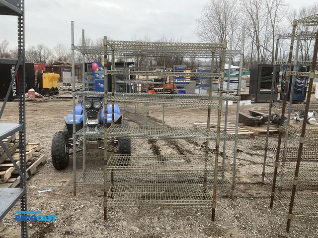 Lot 2-67114 - 18" x 41" 6-tier Wire Rack/18" x 60" Wire Rack