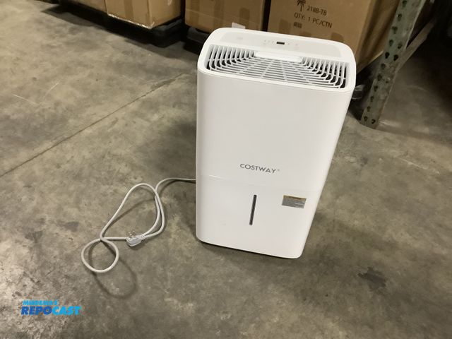 Lot 2-69068 - Costway white vertical dehumidifier with pump ES10480US-WH