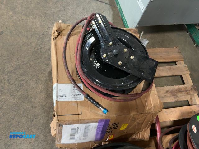 Lot 2-11578 - Lot of (2) air compressor hose pressure hose reels