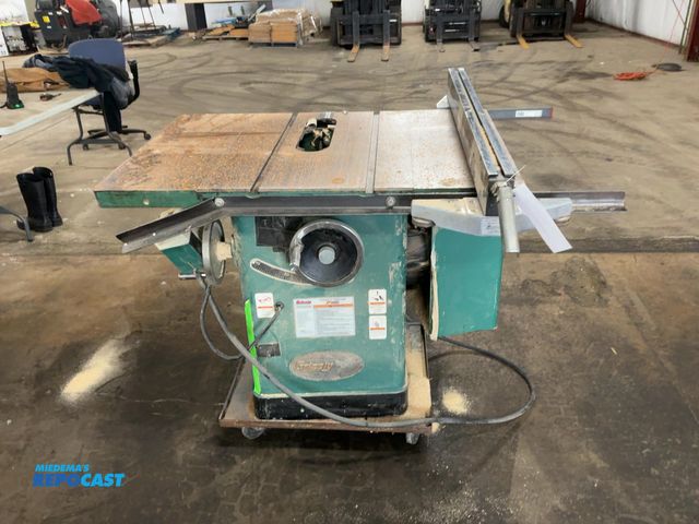 Lot 2-22795 - 2003 Grizzly G1023ZX 10” Table Saw, 5hp 220 Volt Single Phase, adjustable fence, on cart with caster...