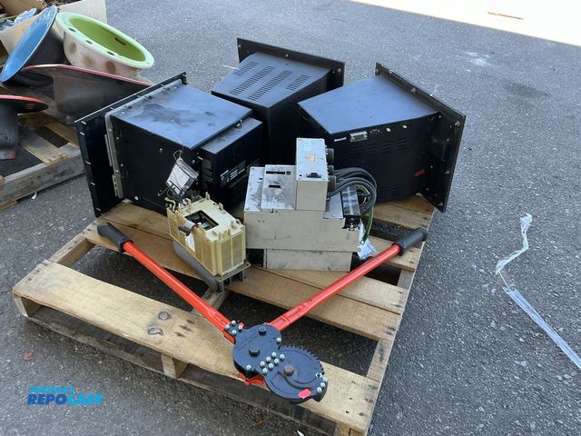 Lot 2-33176 - Skid of Industrial Items including Band Cutter, (3) Panel-View Machines, and more