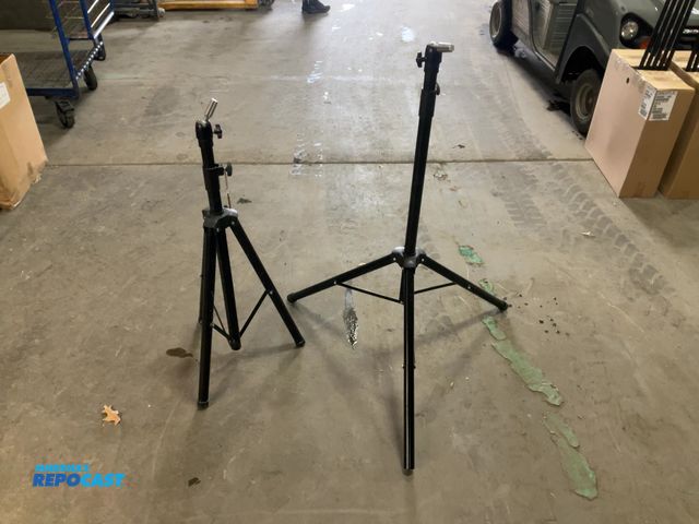 Lot 2-19401 - Lot of (2) Tripod stands, approximately 48” T