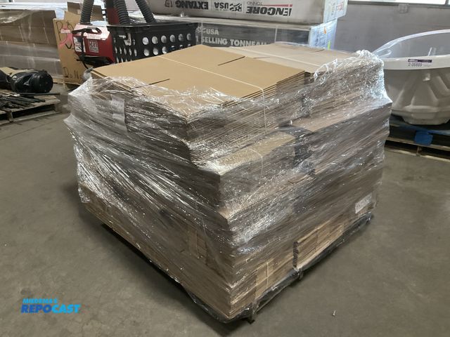 Lot 2-77141 - Approx (275) Cardboard Boxes of Various Sizes (minor damage to some) and (8) ULINE Tape Dispensers