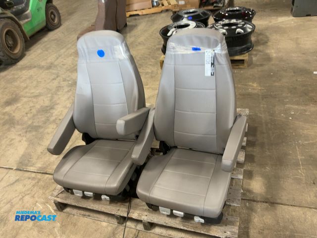 Lot 2-11136 - Lot of (2) New Takeout 2022-25 Freightliner M2/S2 Gray Vinyl Seats with arm rests, without Isri Air ...