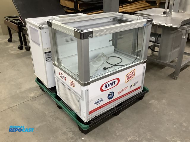Lot 2-23895 - (1) 2020 Kraft open top refrigerator showcase, model sc-165w, 115v. (1) MMI Refrigeration refrigerat...