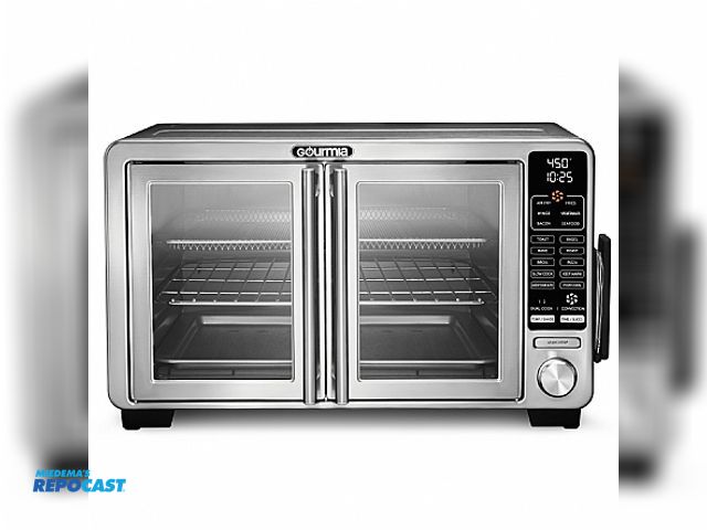 Lot 2-94350 - Gourmia XL Digital Countertop Oven with Air Fry French Door