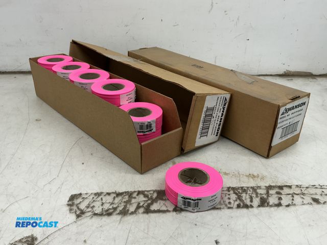 Lot 2-92493 - 40 Rolls of Swanson 200’ Pink Glo Flagging Tape, 2 Boxes of 20